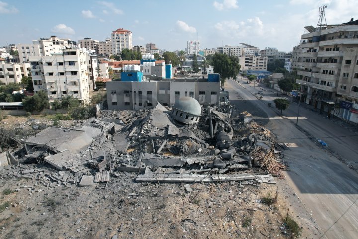 Satellite images reveal destruction in Gaza following Israeli airstrikes