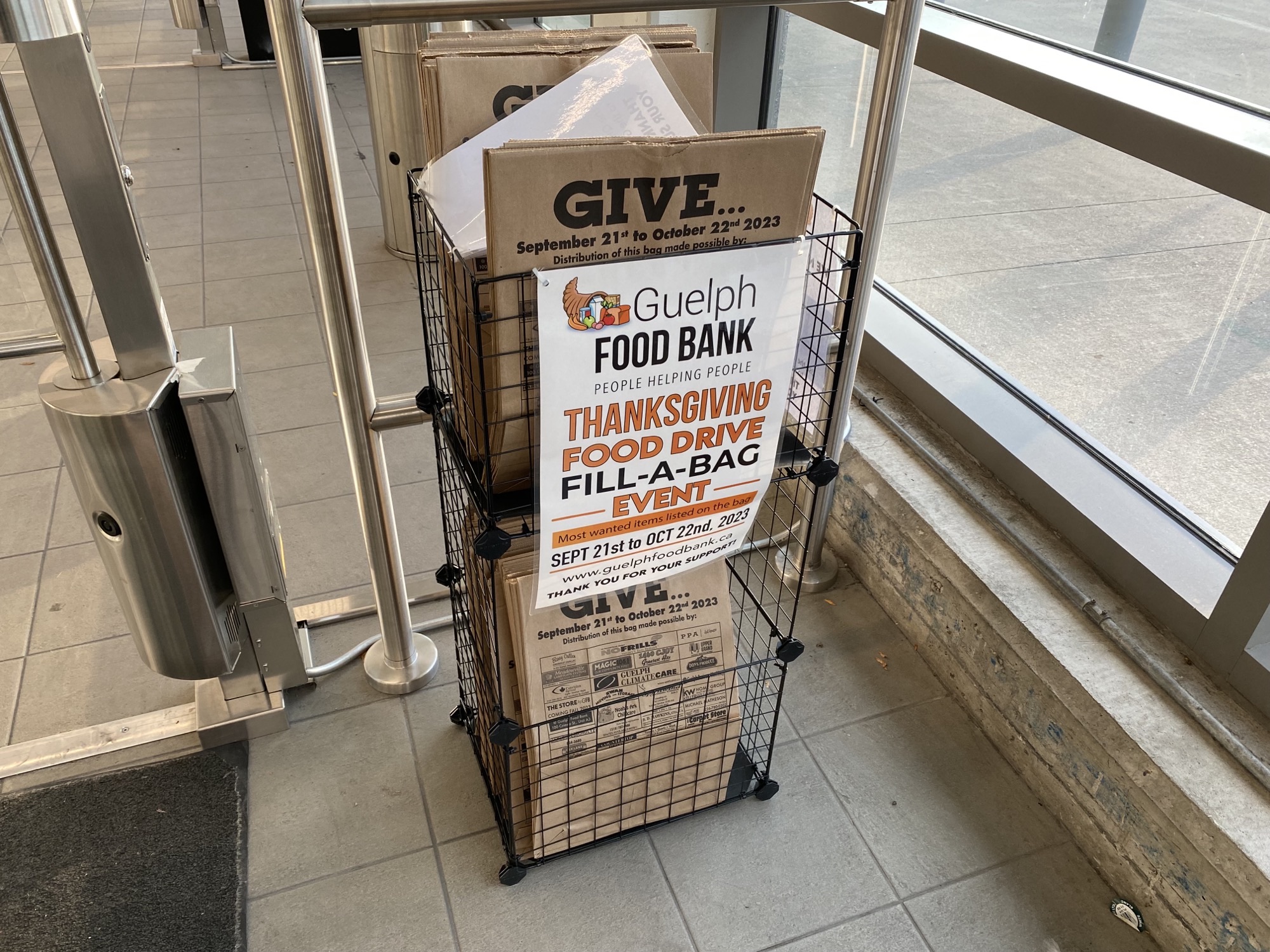 Guelph food bank extends Thanksgiving food drive