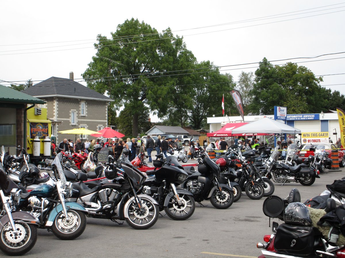 A shot from Friday the 13th in Port Dover, Ont. The event which draws bikers from Canada and the U.S. has the potential during peak seasons to carry local businesses and service clubs through a full year.
