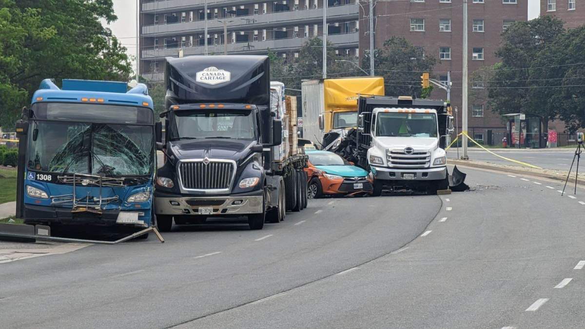 The scene of the crash on June 8.