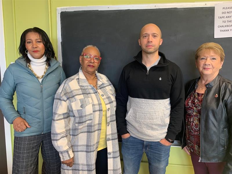 Deborah Emmerson, Debra Lucas, Devon Parsons and Iris Drummond (left to right) are part of the Lucasville Community Association, asking for consultation with developers before construction of new buildings is done in Lucasville, N.S.