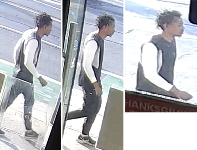 Suspect sought in a sexual assault investigation in the Danforth Avenue and Glebemount Avenue area on Monday, Oct. 2.