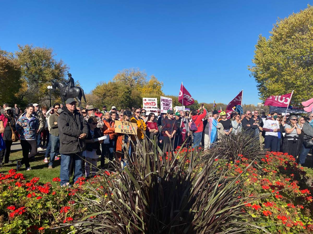 Former education minister Dustin Duncan announced in August new education policies that would require parental permission if a child under the age of 16 wanted to go by a different name or pronouns.