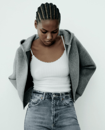 Hoodie bomber jacket