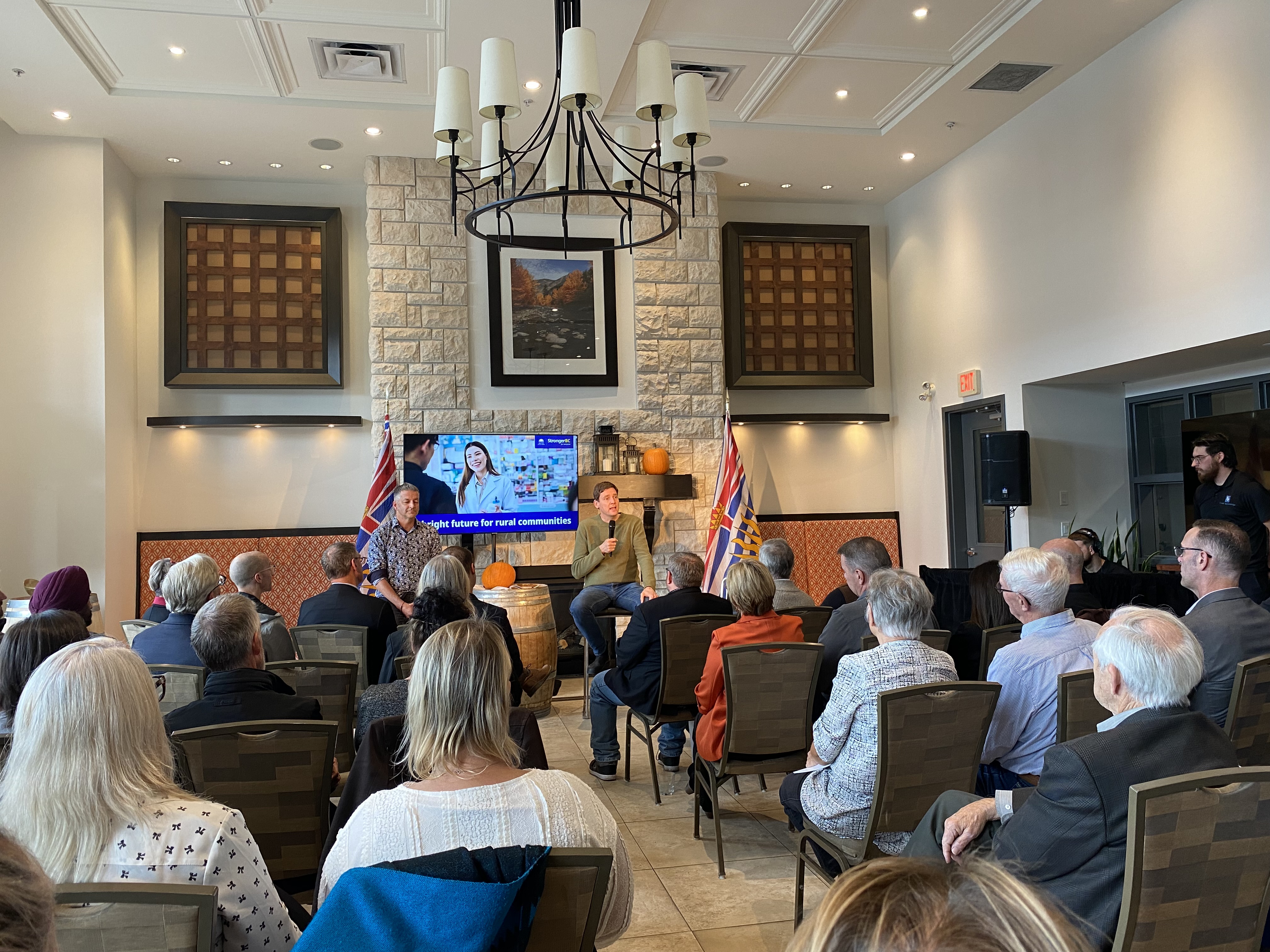 B.C. Premier David Eby discusses rural issues at Osoyoos town hall