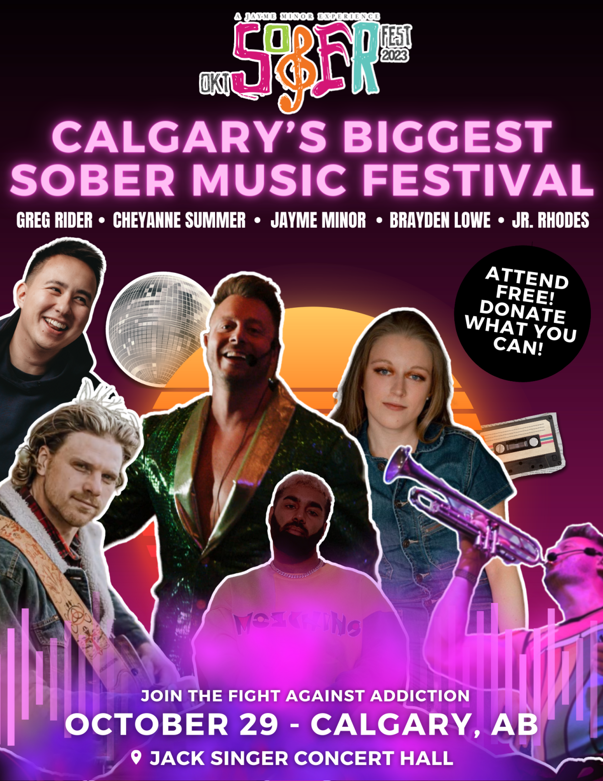 10/29/2023 OktSOBERfest 2023 A FREE family friendly event at the Jack Singer Lobby 12pm-8pm 225 8 Ave SE, Calgary AB