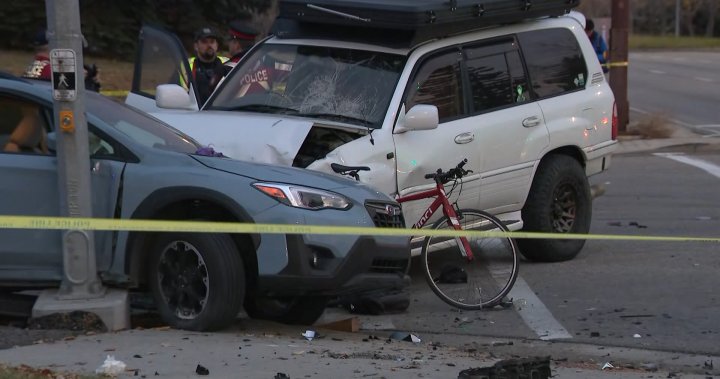 Cyclist seriously injured in southeast Calgary crash