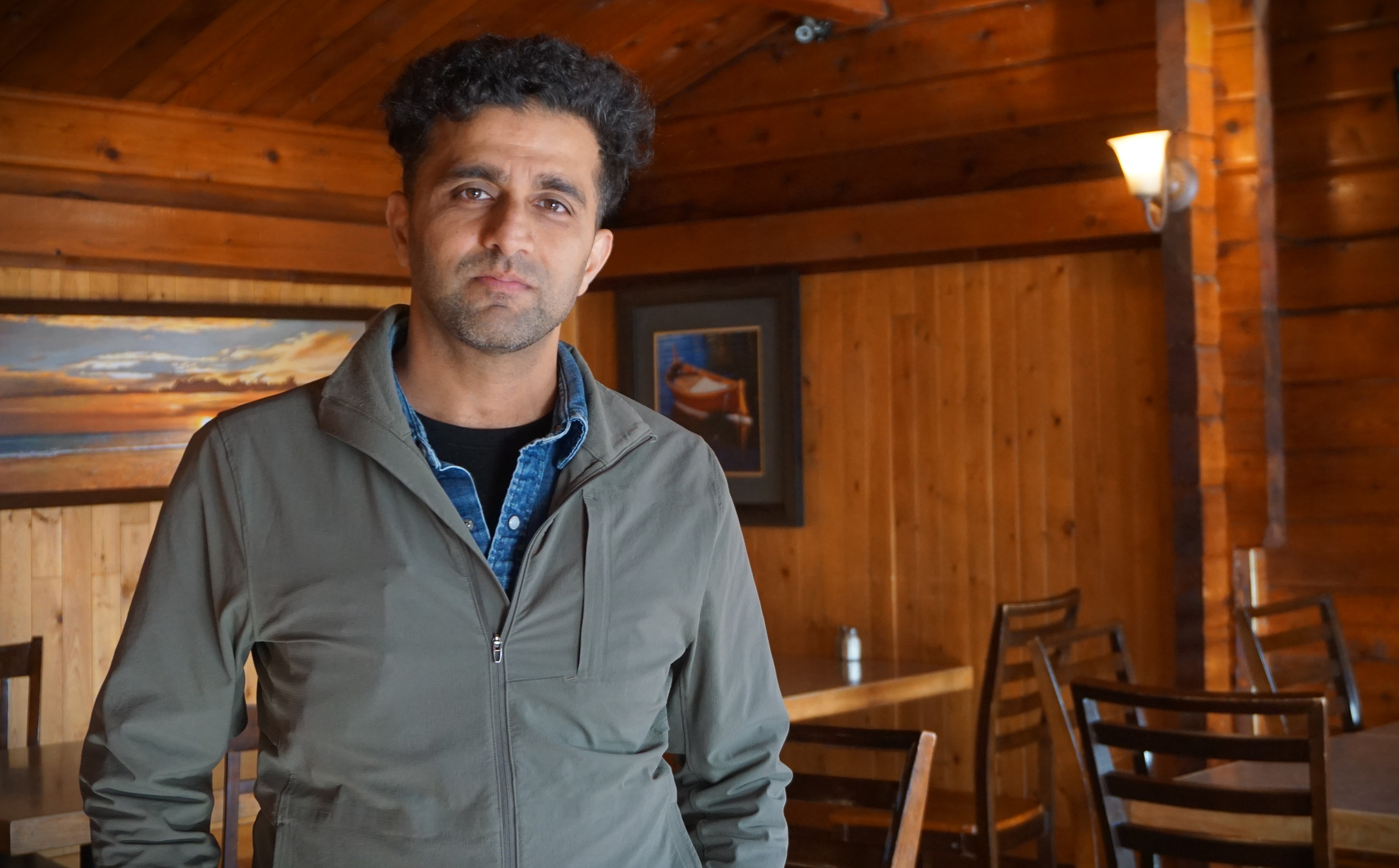 Kitimat Chalet Motel and Restaurant owner Sarim Faisal speaks with Global News on Thurs. Sept. 28, 2023.