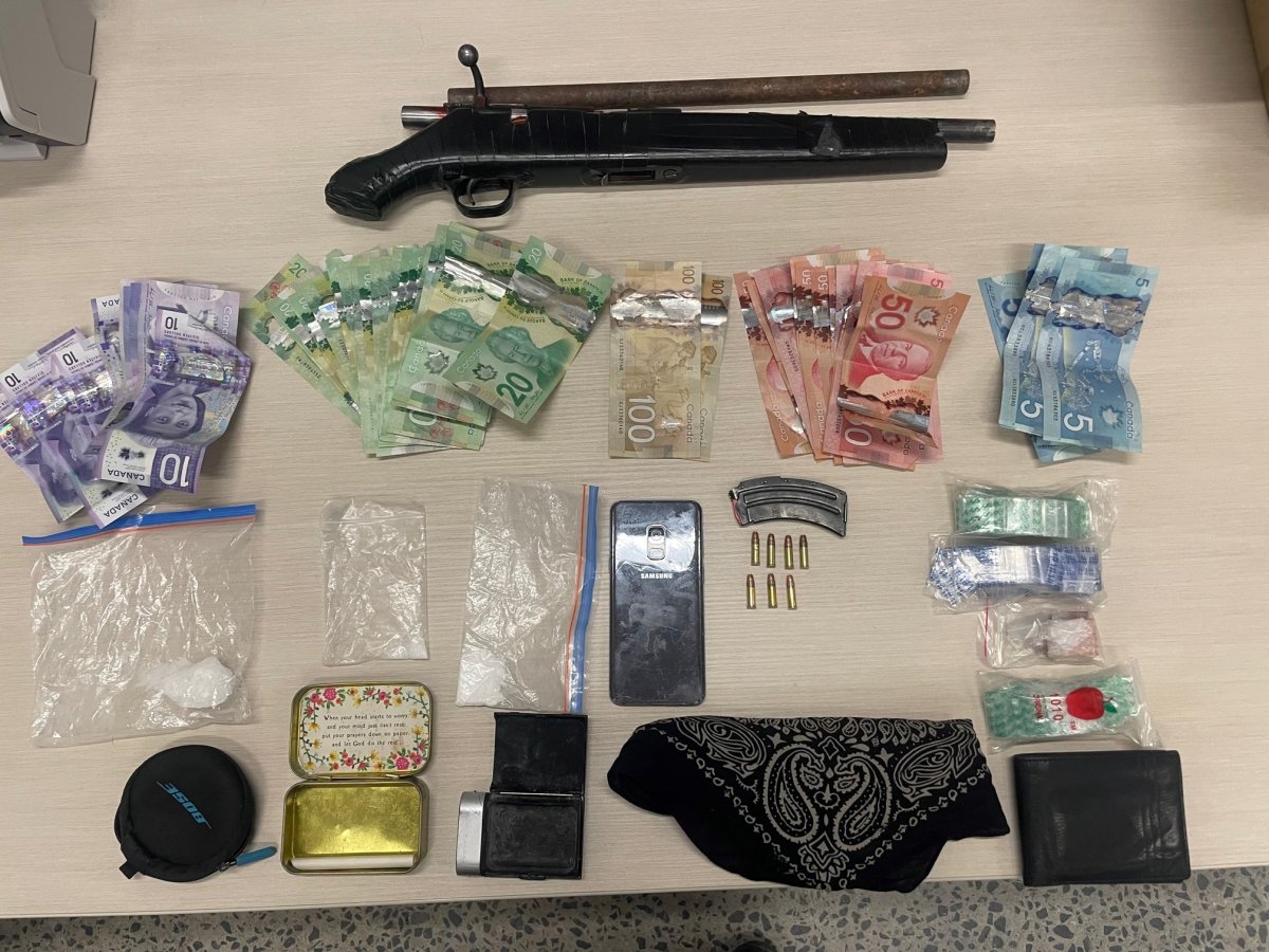 Items seized by Pelican Narrows RCMP in a proactive traffic stop. 