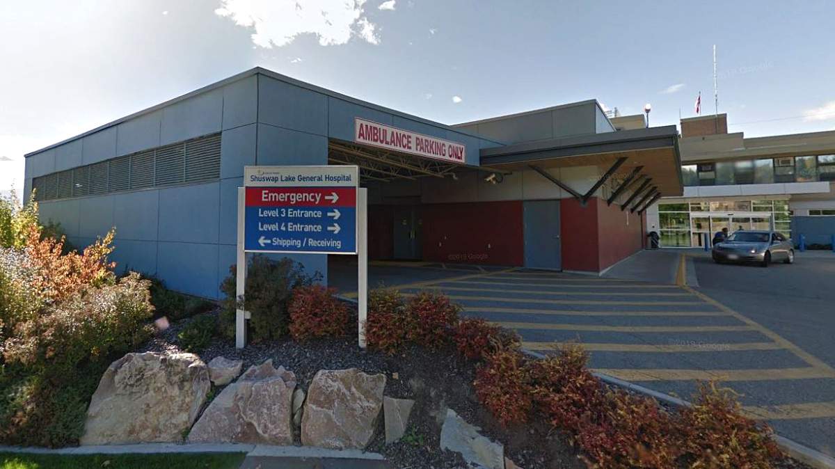 File photo of Shuswap Lake General Hospital in Salmon Arm, B.C.