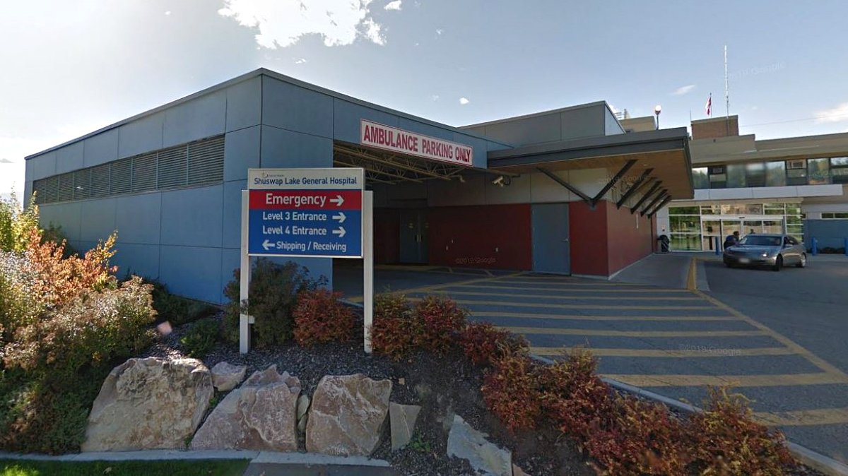 File photo of Shuswap Lake General Hospital in Salmon Arm, B.C.