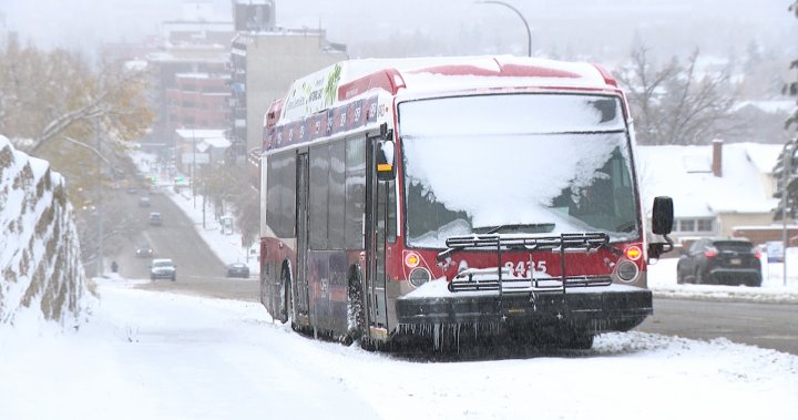 Calgary Transit active des détours de neige suite à un avertissement de chute de neige – Calgary