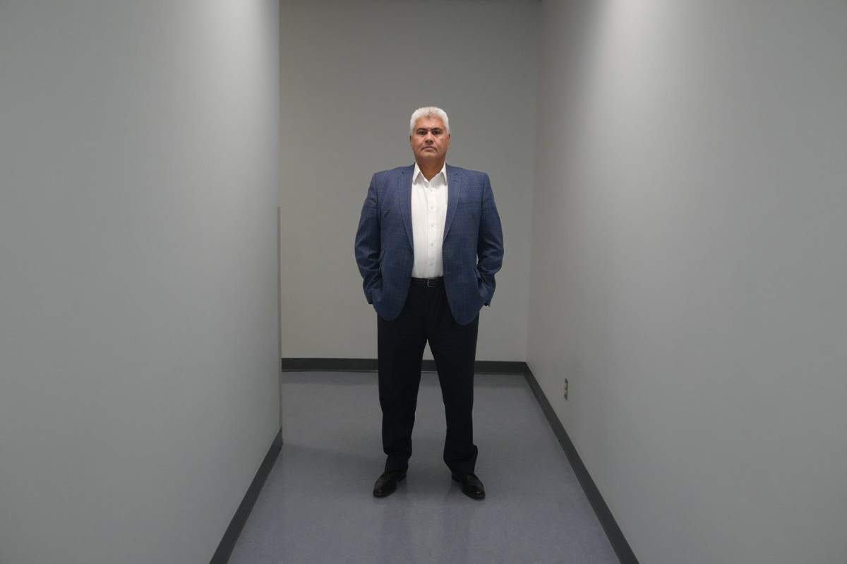 Thunder Bay Police Service Chief Darcy Fleury is photographed at police headquarters, in Thunder Bay, Ont., Wednesday, Aug. 23, 2023. 