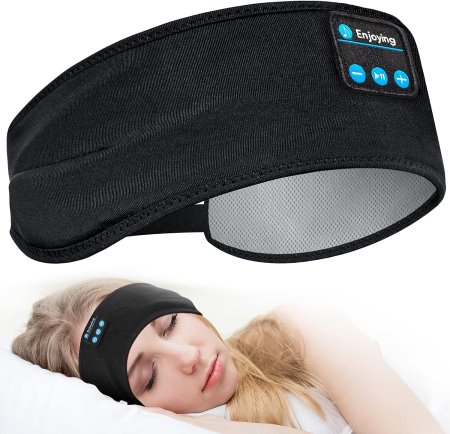 headband with built-in ear buds for sleeping