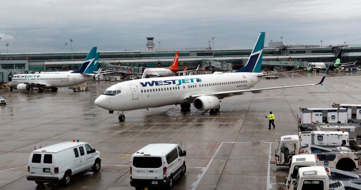A WestJet plane was grounded in August after unapproved parts found