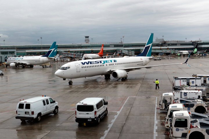 A WestJet plane was grounded in August after unapproved parts found