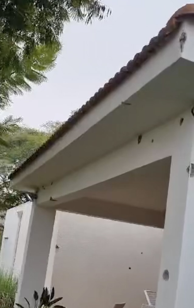 Bullet holes in the home of Zehava Handelman following the failed Oct. 7 Hamas attack on Sufa, Israel.