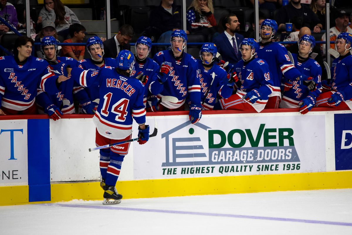 Cameron Mercer of the Kitchener Rangers. 