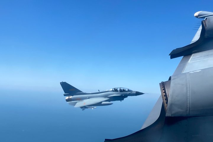 Chinese military jet intercepts Canadian Forces plane in ‘aggressive manner’