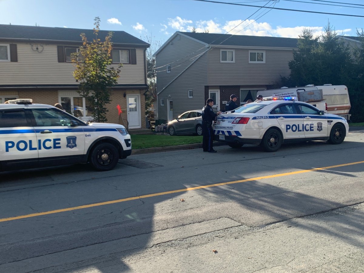 Halifax Regional Police were on the scene of a stabbing on Lucien Drive in Dartmouth on Oct. 24, 2023.