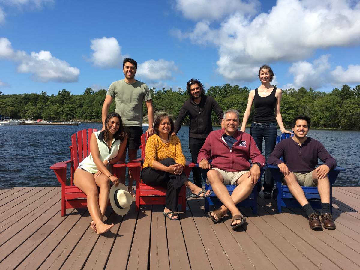 Deepti Neto with her family.