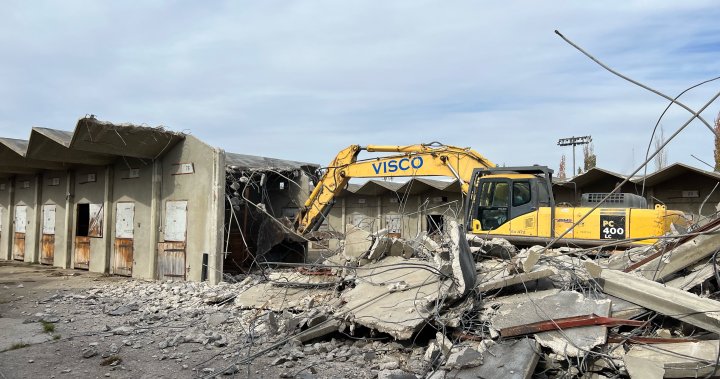 First stage of demolition begins at Edmonton’s Exhibition Lands