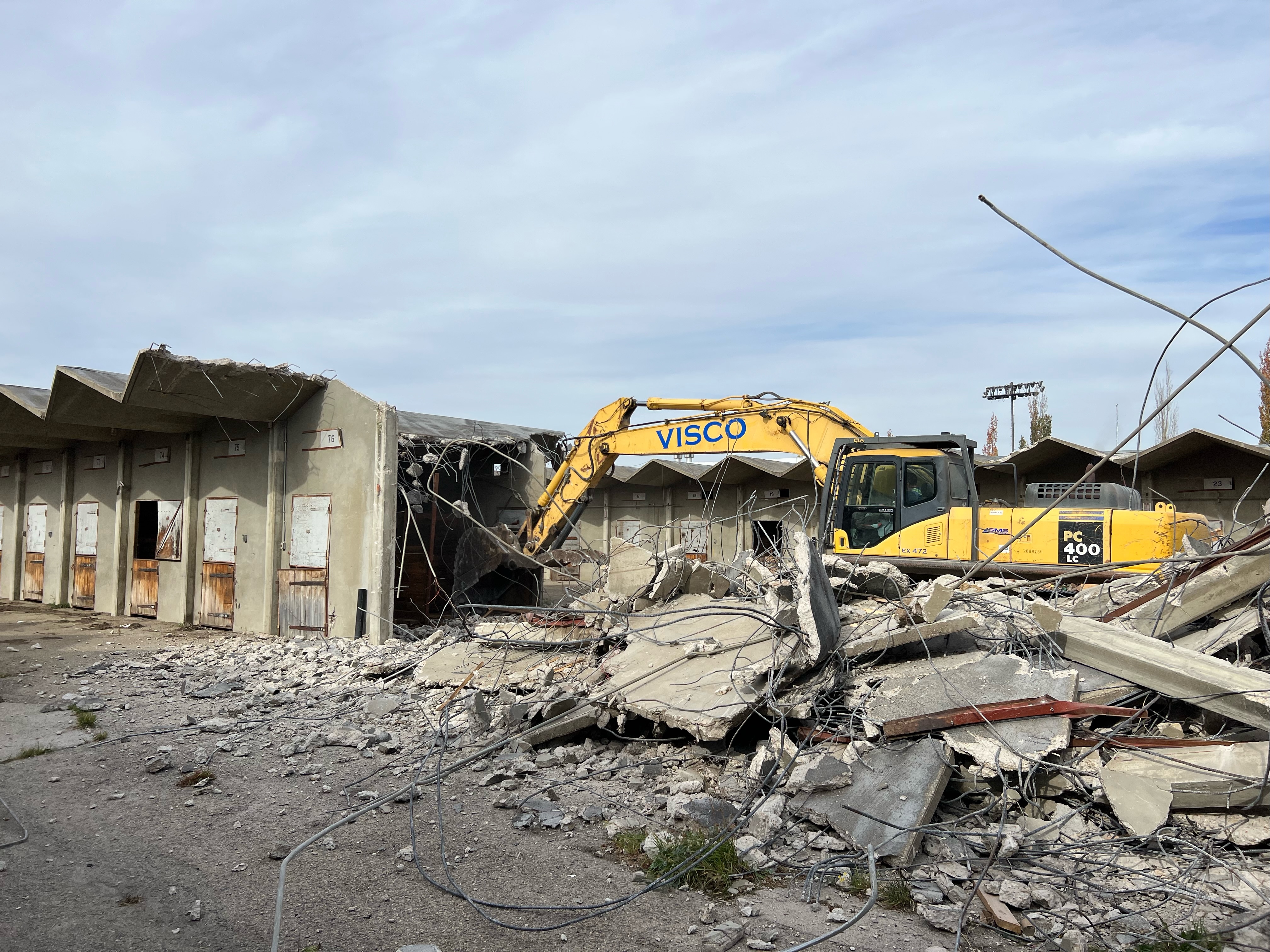 First stage of demolition begins at Edmonton’s Exhibition Lands