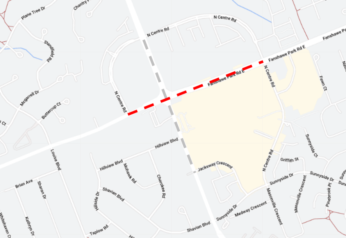 Starting Monday, Oct. 9, 24-hour-a-day construction will resume at the Fanshawe Park Road and Richmond Street intersection.