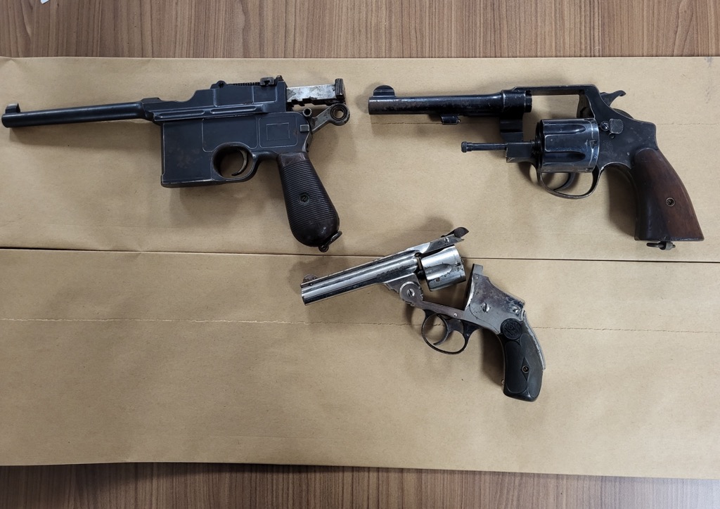 Quinte West OPP seized three firearms following an incident at a residence on Factory Road north of Belleville on Oct. 26, 2023.