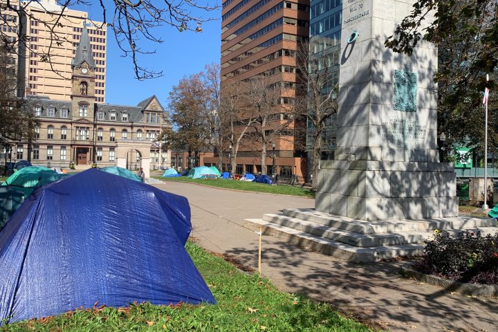 Remembrance Day ceremony in Halifax moves across harbour due to homeless camp