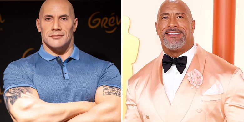 Dwayne Johnson says his wax figure needs fixing, starting with skin colour
