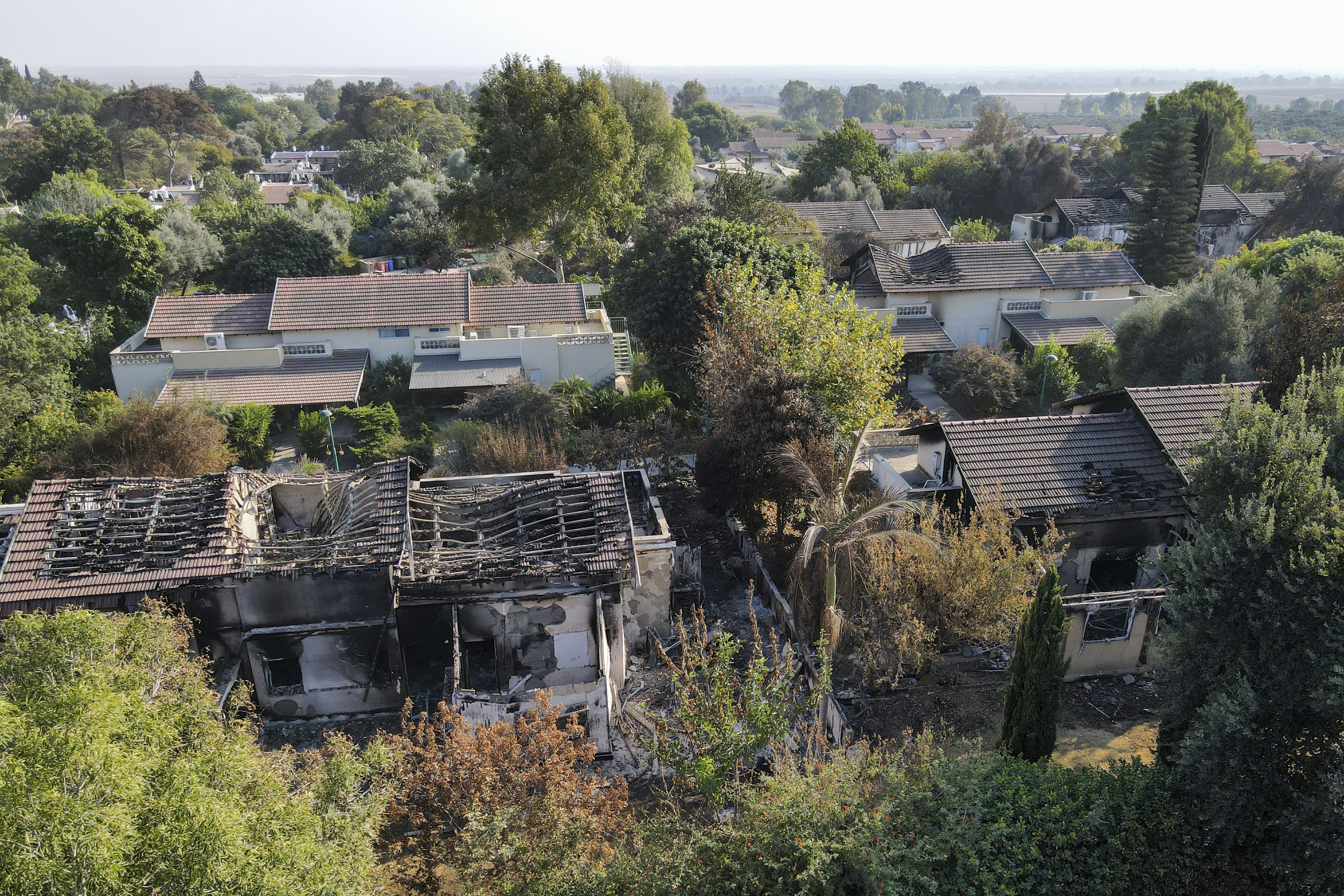 Kibbutz Be’eri, Israel, Saturday, Oct. 14, 2023. (AP Photo/Ariel Schalit)