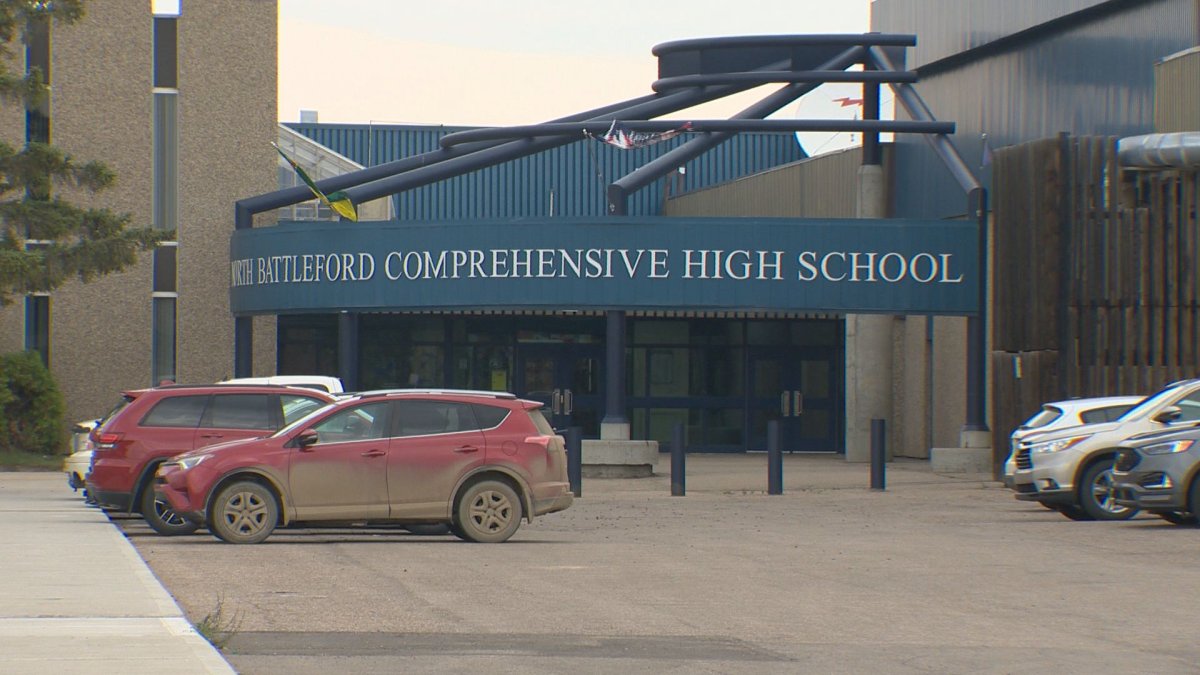 schools of North Battleford's Living Sky School Division went into hold and secure Wednesday morning