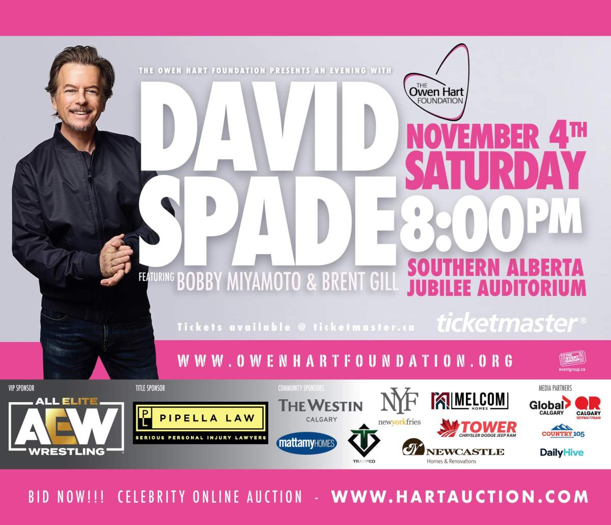 The Owen Hart Foundation Presents an Evening with David Spade; supported by Global Calgary & QR Calgary - image