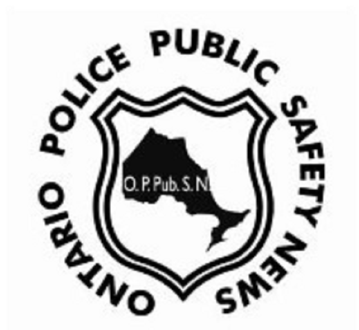 Logo for the fake publication, "Ontario Police Public Safety News.".