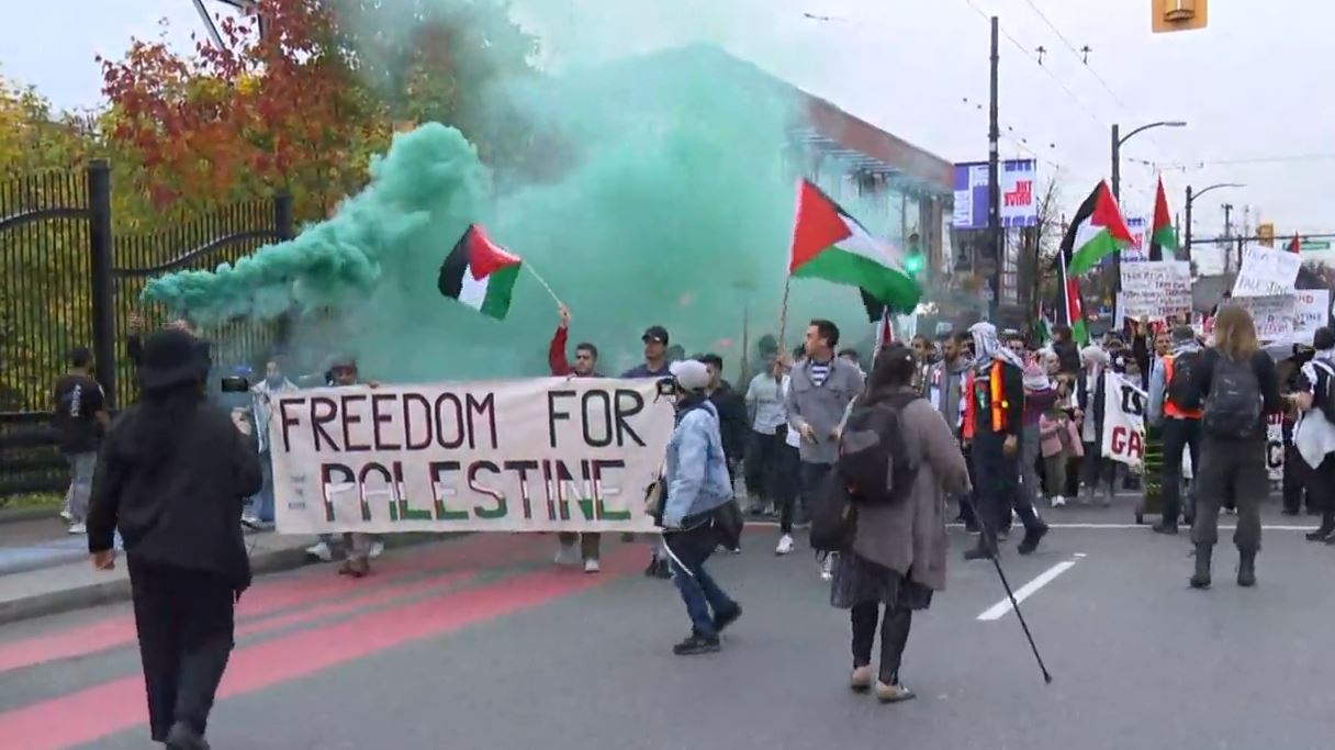Nerves on edge in Vancouver amid day of protests, escalating Israel-Hamas conflict