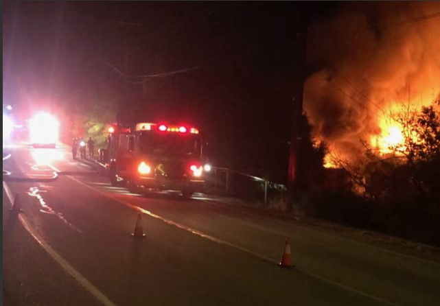 The Penticton Fire Department extinguished a house fire along Naramata Road on Thursday night.