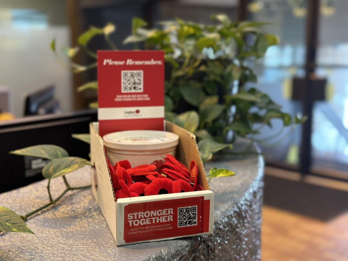A poppy box sitting on a counter