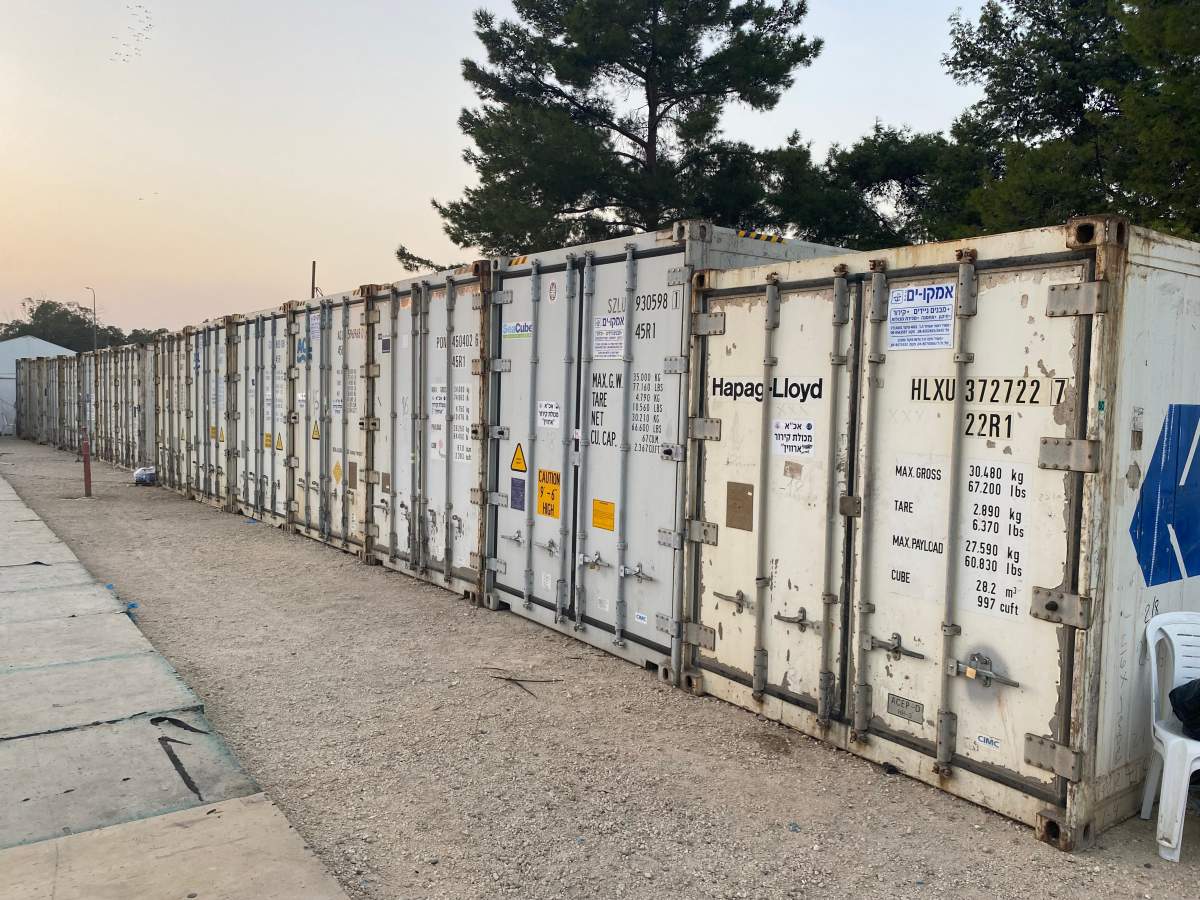 Forensic centre at Ramla, Israel, where victims of Oct. 7 Hamas attack are identified, Oct. 24, 2023.
