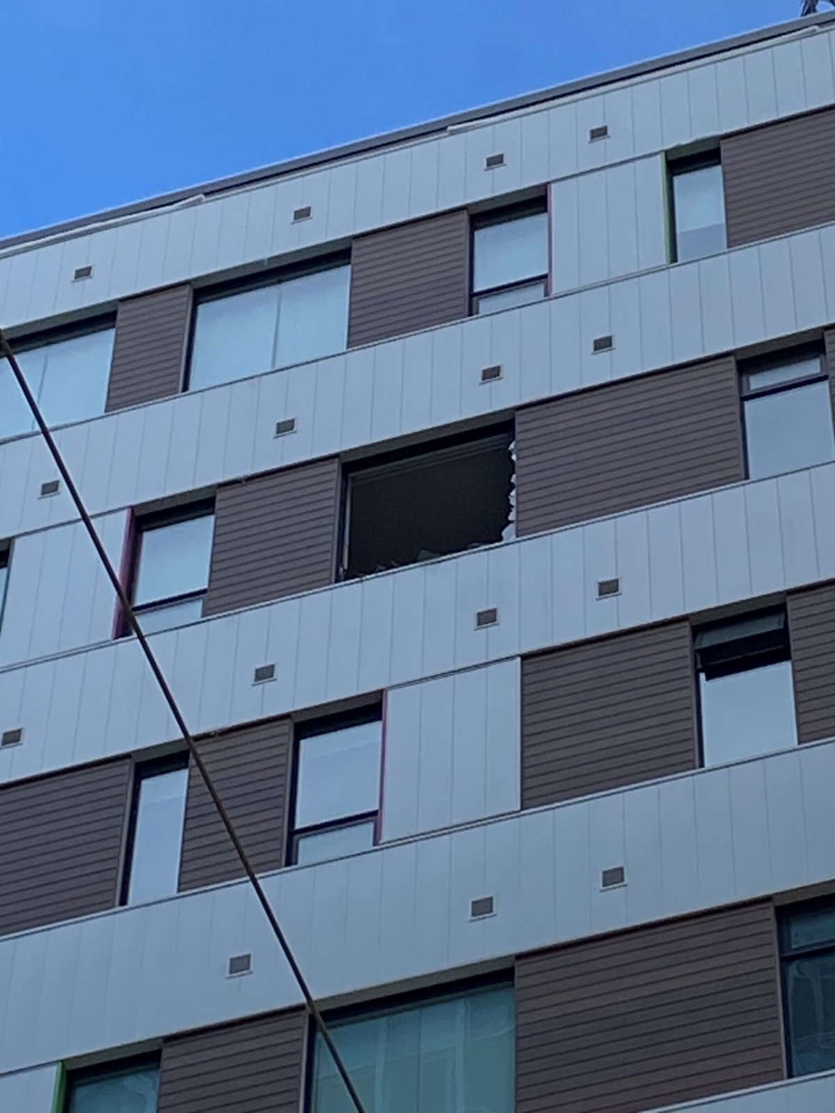 Falling table from 9th floor Calgary apartment narrowly misses ...