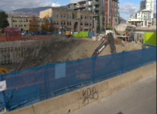 UBC-Okanagan’s downtown tower construction blamed for damage to nearby buildings