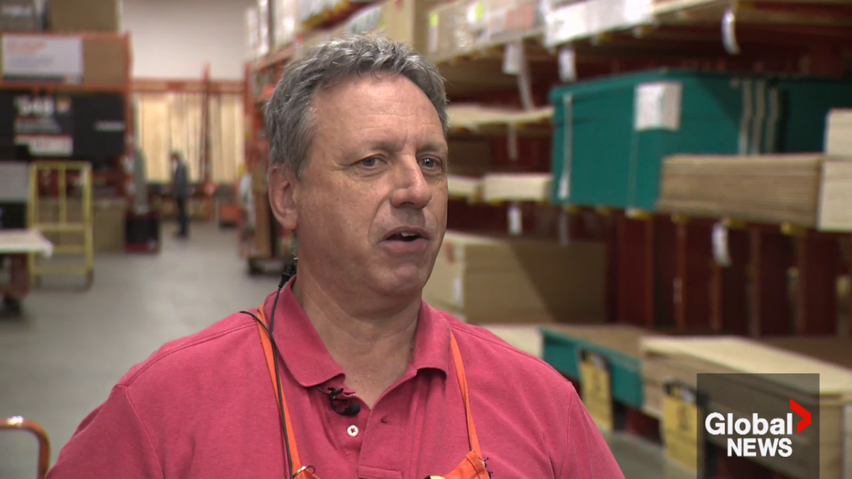 Tim Strauss, Sherwood Park Home Depot Manager.