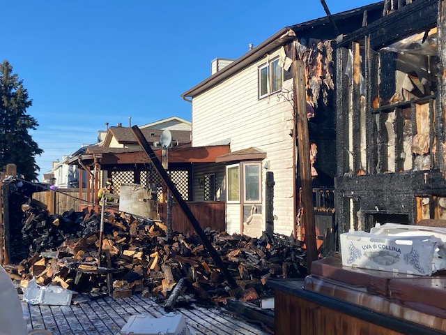 Edmonton Fire Rescue Services received a call at 9:40 am reporting a house fire at 189 St and 83 Ave on Tuesday, Nov. 14, 2023.