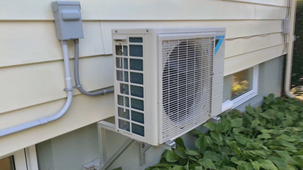 A heat pump is seen in this undated file photo.
