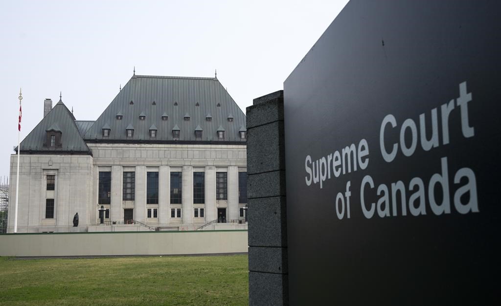 The Supreme Court of Canada is set to indicate today whether it will hear an appeal of a ruling that struck down third-party election advertising rules in Ontario. Canada's top court is seen, Friday, June 16, 2023 in Ottawa. 