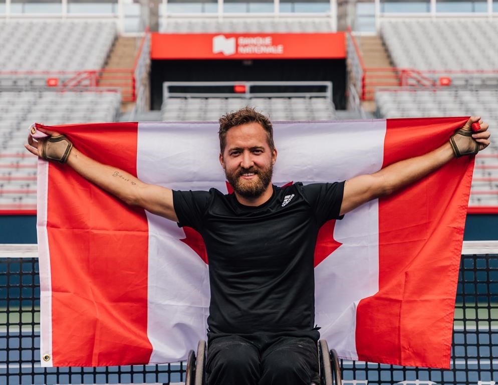 Canadian wheelchair tennis player Rob Shaw is shown in a Jan. 20, 2023 handout photo. Para cyclist Shelley Gautier and Shaw have been named Canada's flag-bearers for the opening ceremony of the Santiago Parapan Am Games. THE CANADIAN PRESS/HO-Alexis Shareck/Tennis Canada *MANDATORY CREDIT*.