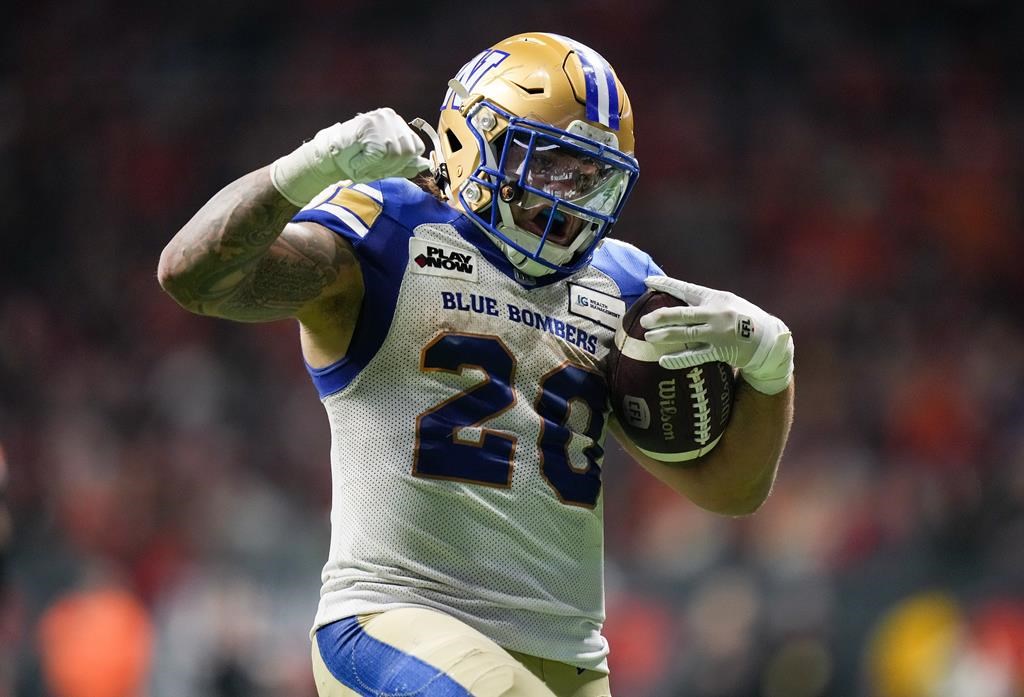 Winnipeg Blue Bombers agree to terms, re-sign Brady Oliveira to 2-year deal