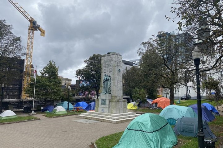 Halifax no longer advising homeless people tenting in Grand Parade to leave