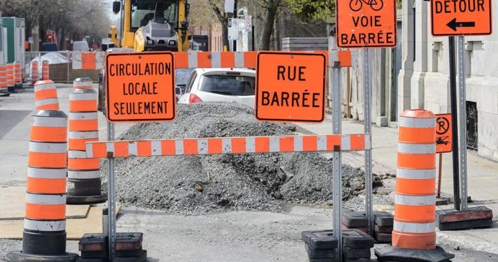 Montreal’s worst kept secret: 22% of downtown construction cones are ‘useless’