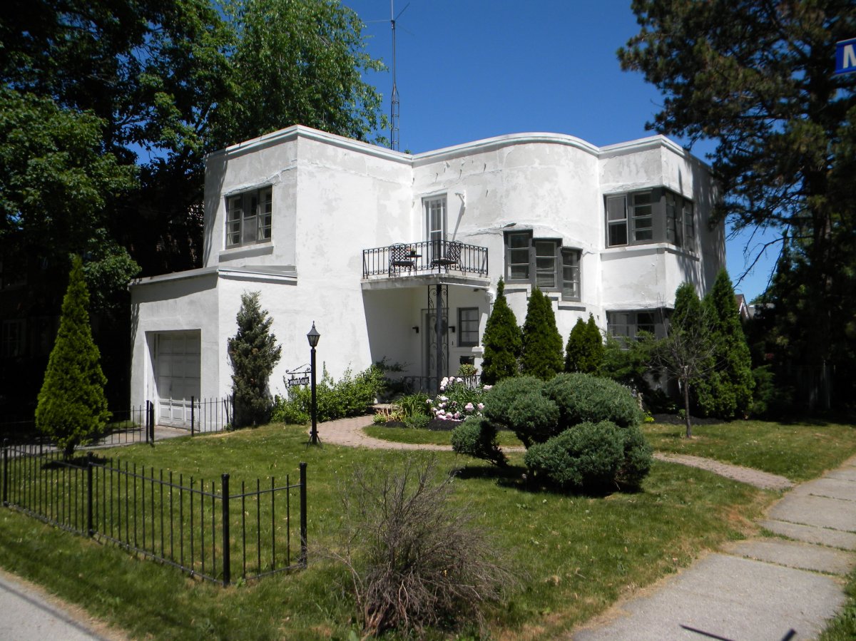 A art moderne house on Metcalfe Street is among two properties in Guelph to receive provincial heritage designation. The other property is the James Hanlon farmhouse on Clair Road,.